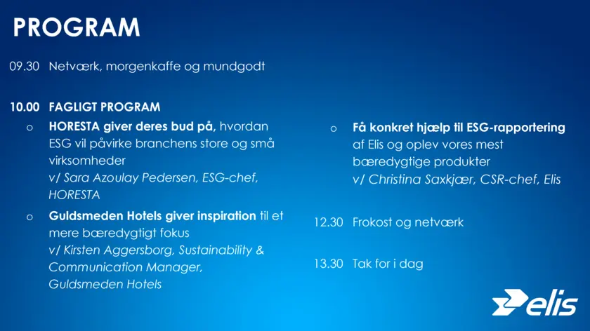 Program for ESG-dag 2024