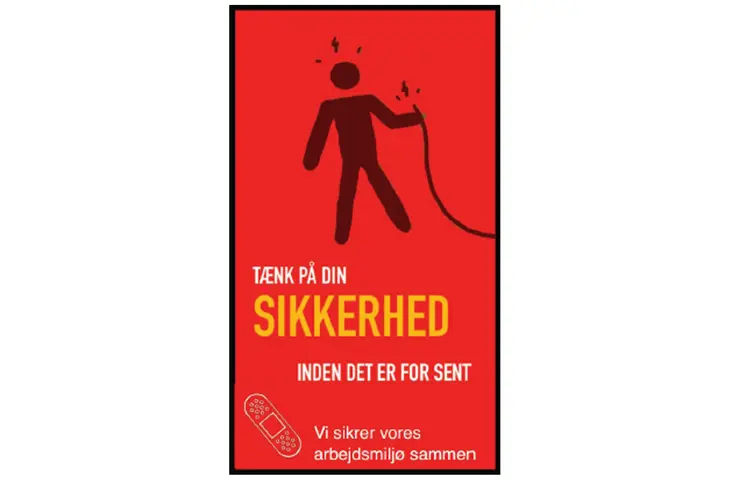 Sikkerhed på job-måtter rød