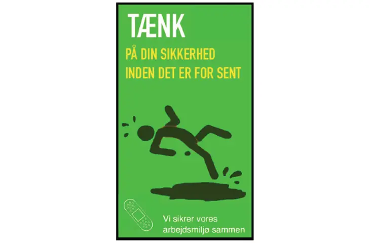 Sikkerhed på job-måtter grøn
