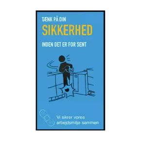 Sikkerhed på job-måtter blå
