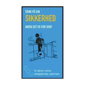 Sikkerhed på job-måtter blå